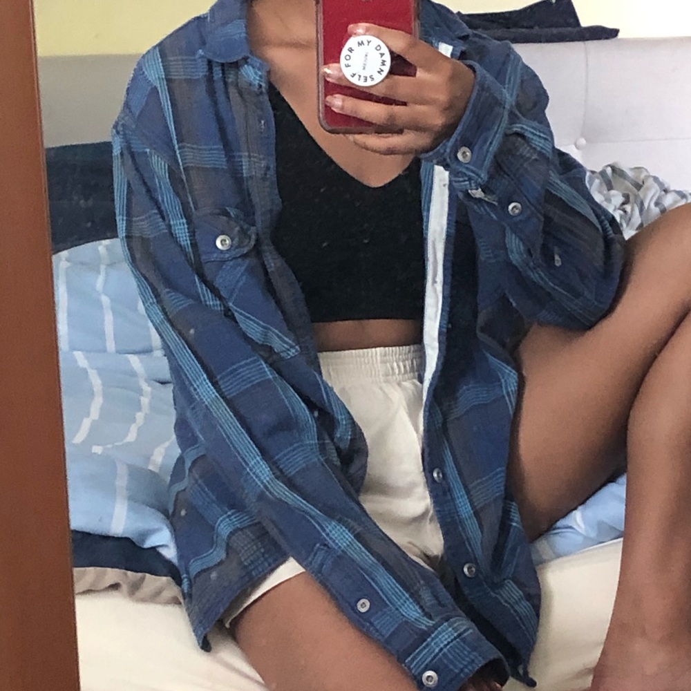 Urban outfitters blue flannel